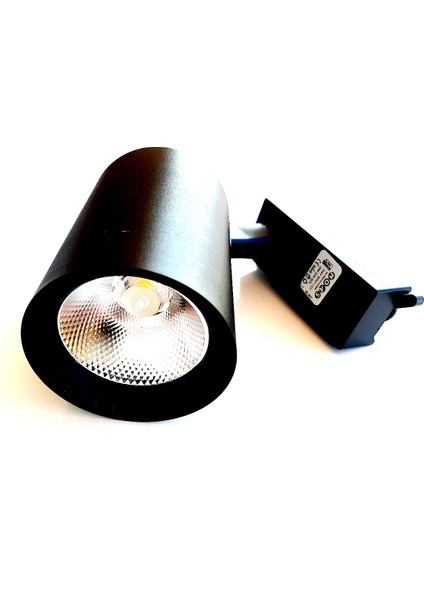30 Watt Siyah Kasa Beyaz Işık Boru Tipi LED Mercekli Ray Spot