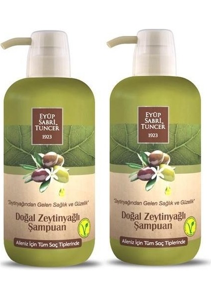 Doğal Zeytinyağlı Şampuan 600 ml x 2