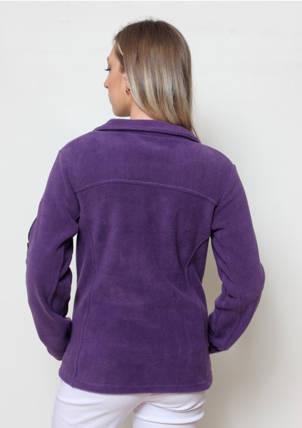 Kadın Mürdüm Polar Hırka fiyatları