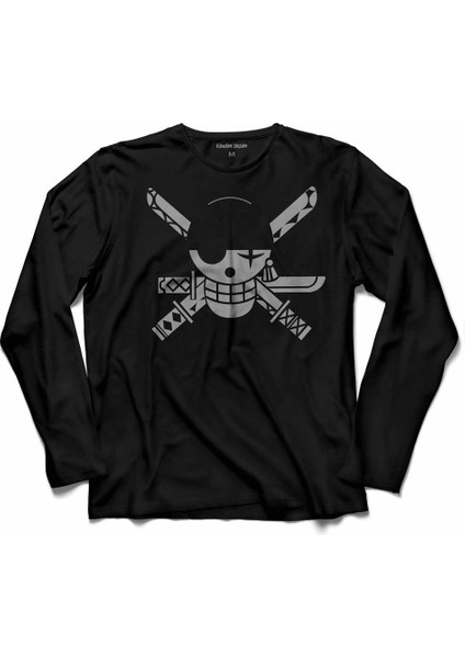 One Pıece Zoro Roronoa Logo Uzun Kollu Tişört