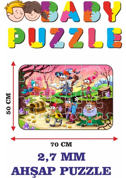 Masal Kahramanları Dev Parçalı Eğlenceli Puzzle 50X70 cm Puzzle fiyatları