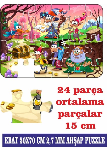 Masal Kahramanları Dev Parçalı Eğlenceli Puzzle 50X70 cm Puzzle modelleri
