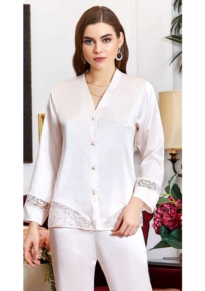 Kadın Saten Altılı Çeyiz Seti 950 Ekru fiyatları