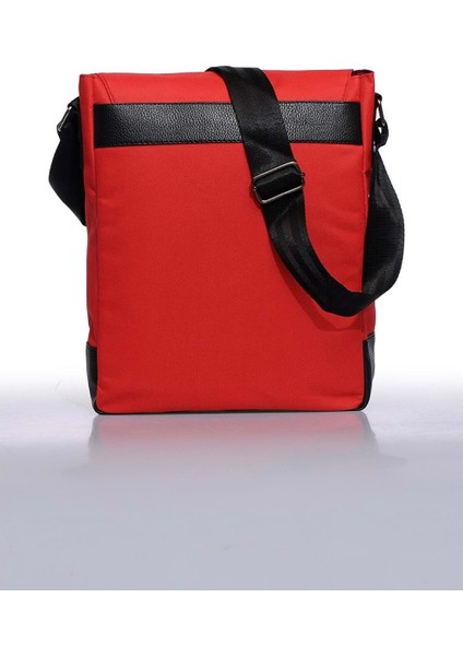 Unisex 11" Dikey Postacı Çapraz Askılı Omuz Çantası - Kırmızı