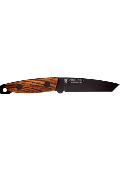 Fox Tanto - Cubic Ceviz Elcik - Sleipner Graphite Black (Siyah) Bıçak