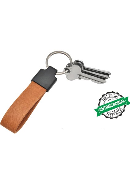 Taba Renk Metal Antibakteriyel Unisex Anahtarlık