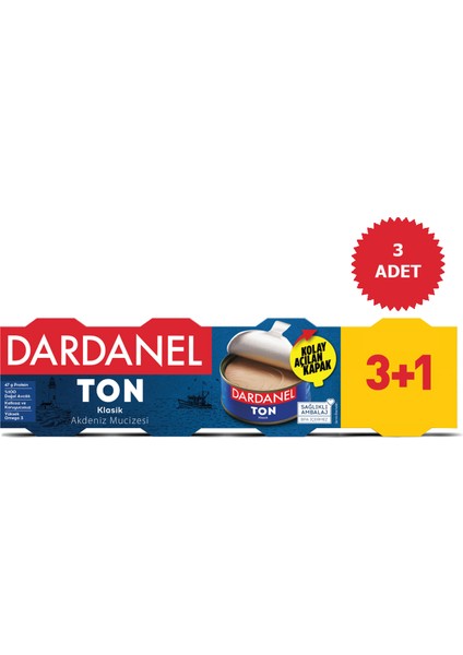 Ayçiçekyağlı Ton Balığı 4 X75 Gr(3+1) 3 'li