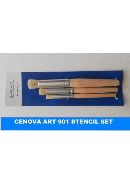 Stencil Fırça 3'lü Set 901/1
