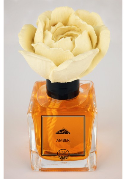 120 ml Amber Çiçek Taşlı Oda Kokusu