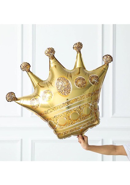 Taç Şeklinde Gold Renk Folyo Balon
