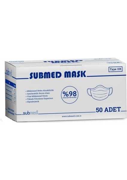 Tek Kullanımlık 50'Li Maske