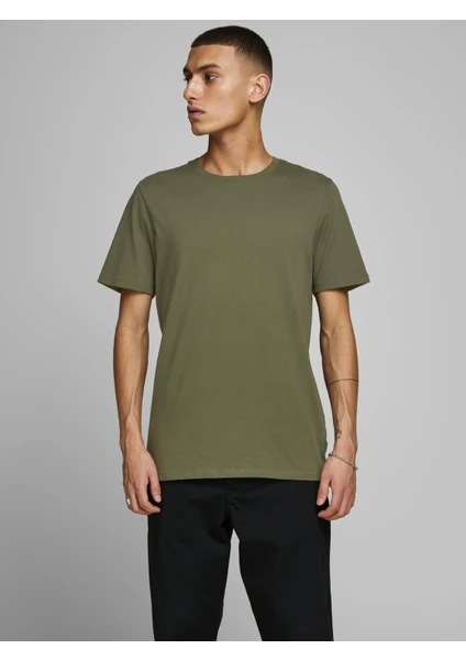 Jack & Jones Bisiklet Yaka Basic Tişört-Organic