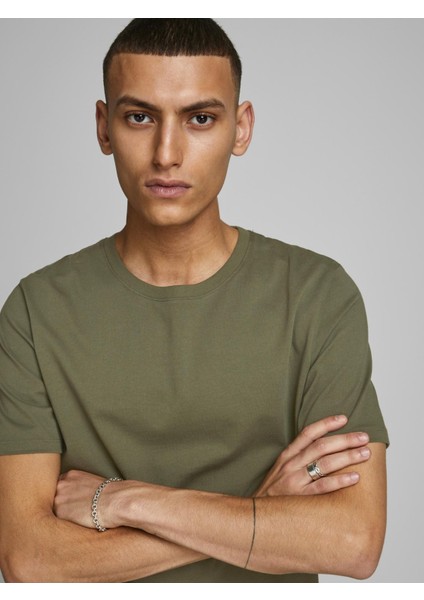 Jack & Jones Bisiklet Yaka Basic Tişört-Organic