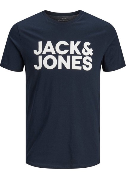 Jack & Jones Erkek Lacivert Spor T-Shirt-12151955