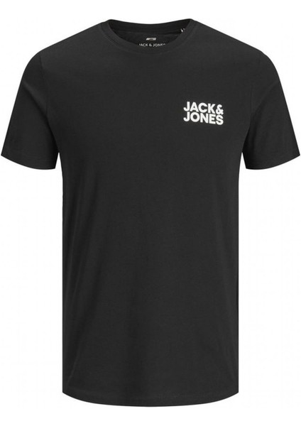 Jack & Jones Bisiklet Yaka Logolu Tişört-Corplogo