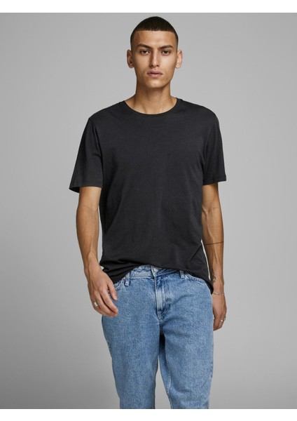 Jack & Jones Jjeorganıc Basıc Tee Ss O-Neck Noos Siyah Erkek T-Shirt 12156101-Black