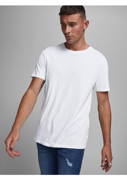 Jack & Jones Bisiklet Yaka Basic Tişört-Organic