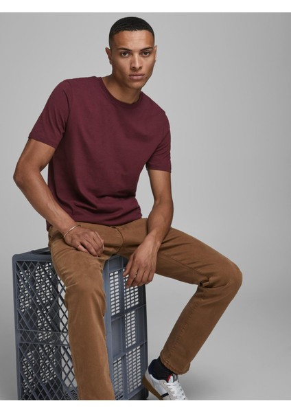 Jack & Jones Bisiklet Yaka Basic Tişört-Organic