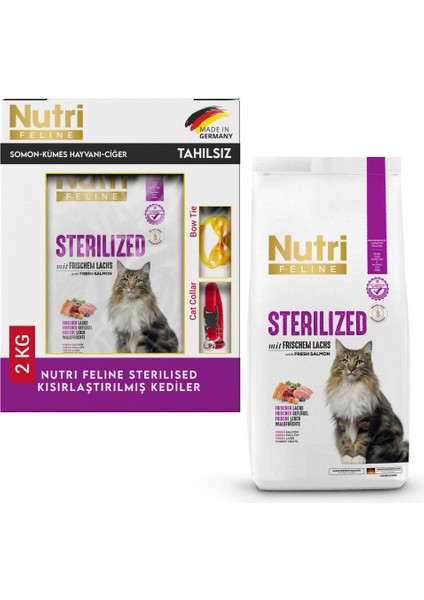 Feline Sterilised Tahılsız Kısırlaştırılmış Kedi Maması 2 kg