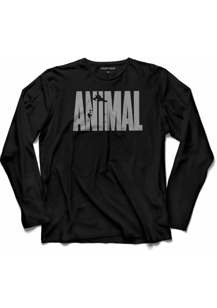 Anımal Fitness Gym Tank Top Atlet Sporcu Atleti Uzun Kollu Tişört