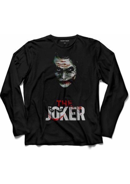 Batman Joker Dark Knıght Kara Şovalye Uzun Kollu Tişört