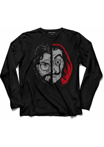La Casa De Papel Dalı Maske Mask Uzun Kollu Tişört