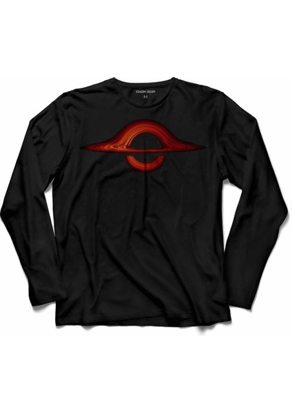 Kara Delik Karadelik Uzay Zaman Black Hole Nasa Uzun Kollu Tişört