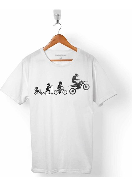 Evolutıon Motorcycl Off Road Bıker Evrim Erkek Tişört