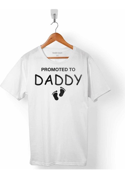 Promoted To Daddy Baba Oldum Yeni Doğan Erkek Tişört