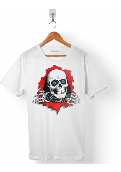 Powell Peralta Skull Kuru Kafa Skeleton Mavi Göz Erkek Tişört