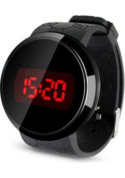 Dokunmatik Ekran Unisex LED Dijital Izle Kol Saati Timepiece Silikon Askısı (Siyah) (Siyah) (Yurt Dışından) fiyatları