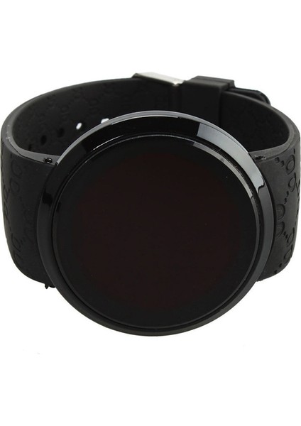 Dokunmatik Ekran Unisex LED Dijital Izle Kol Saati Timepiece Silikon Askısı (Siyah) (Siyah) (Yurt Dışından) fırsatları