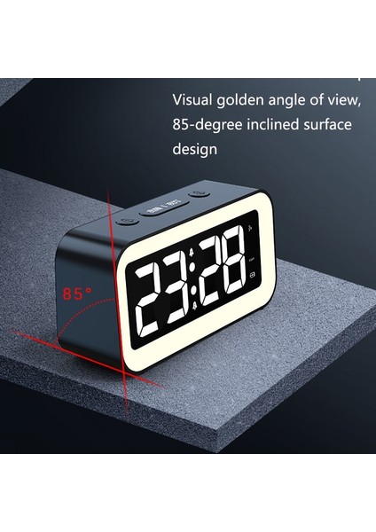 LED Gece Lambalı Elektronik Çalar Saat - Sarı (Yurt Dışından)