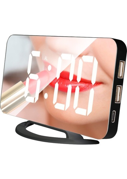 Çok Fonksiyonlu LED Makyaj Aynası Masası Clockblack) (Yurt Dışından) fiyatları