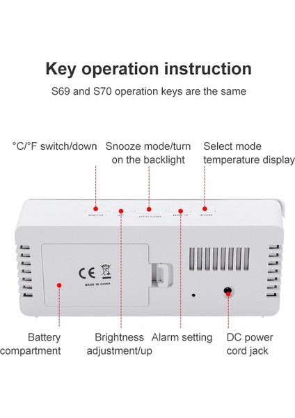 Ayna Elektronik Saat (Yeşil) (Yurt Dışından) fiyatları