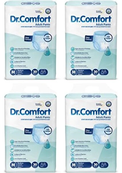 Dr. Comfort Dr.comfort Emici Külot Hasta Bezi Medium Beden - 4 Paket - (120 Adet)