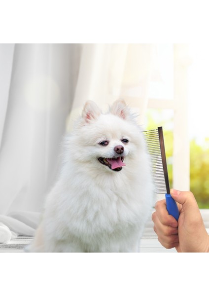 Buffer Tüy Açıcı Kedi Köpek Tarağı Tek Taraflı Metal Dişli Evcil Hayvan Bakım Fırçası