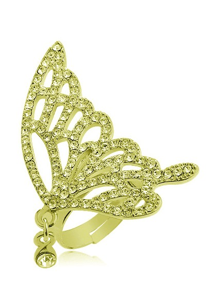 Zirkon Taşlı Kelebek Bijoux Yüzük Bf50sr