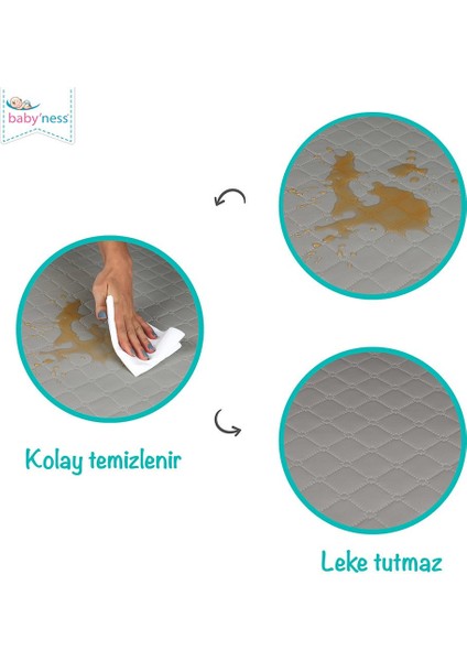 Bebek Oyun Parkı Yatağı Sıvı Geçirmez Leke Tutmaz Sünger Yatak modelleri