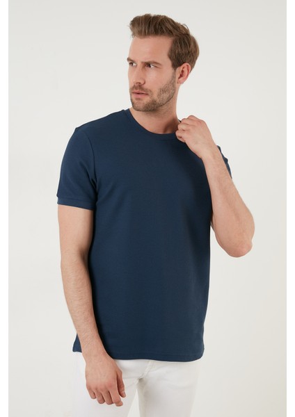 Pamuklu Bisiklet Yaka Basic T Shirt Erkek T Shirt 5902387 modelleri