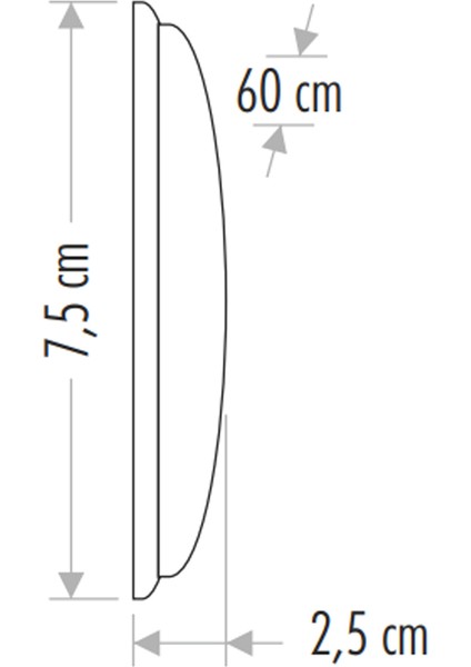18W 3200K Günışığı Sarı Işık 60CM Alüminyum Kasa Yatay Bant Armatür CT-2474 modelleri