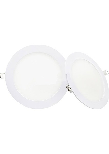 Global 24W Sıva Altı Yuvarlak Slim LED Panel 6500K Beyaz Kdl 407