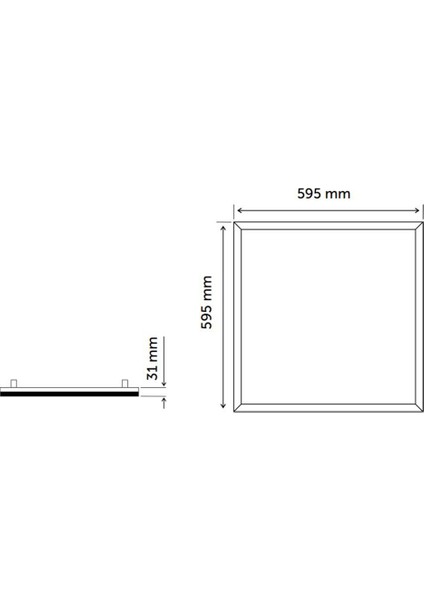 Inoled 40W 60X60 Sıva Altı Backlight LED Panel 6500K Beyaz İN-TLS-4272-01 modelleri