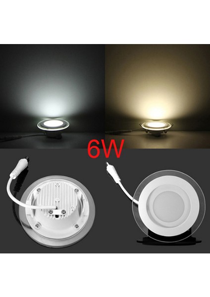 6 Watt Panel LED Armatür Sıva Altı Yuvarlak Ct 5181 Beyaz Işık 6400K Camlı Kasa fiyatları