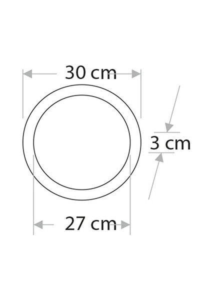 5122 24W 3200K Günışığı Sıva Altı Panel LED Armatür Alüminyum Kasa fırsatları