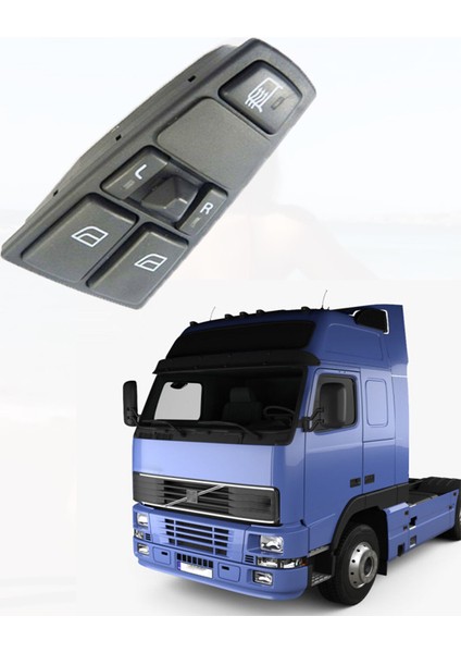 Volvo FH12 - FH16 - Fh9 - NH12 Sol Çiftli Cam Düğmesi Ayna Ayarlı modelleri