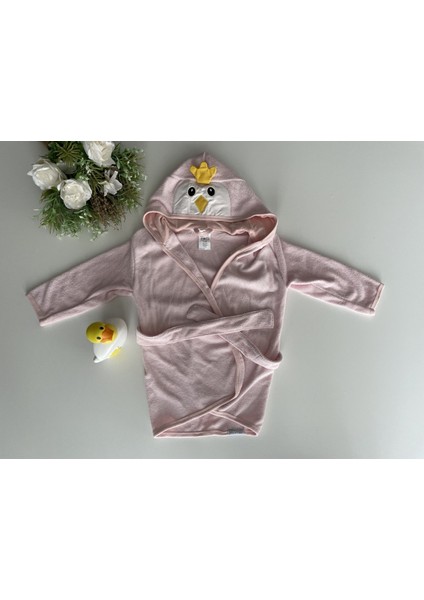 Pembe Civcivli Kız Bebek Bornozu fiyatları