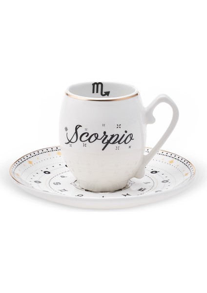 Akrep Burcu Tek Kişilik Kahve Fincanı 90 ml
