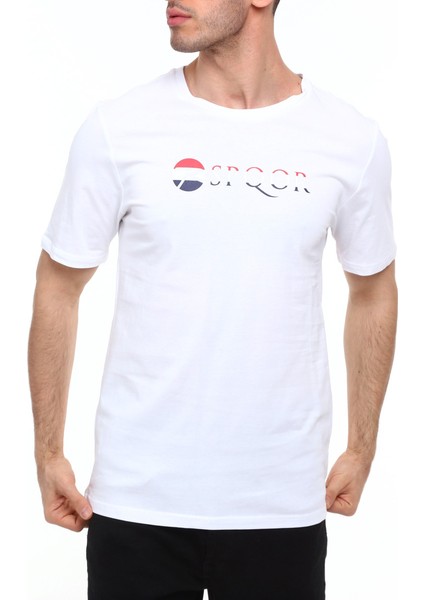 Erkek T-Shirt Arve Beyaz