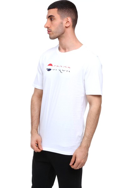 Erkek T-Shirt Arve Beyaz modelleri